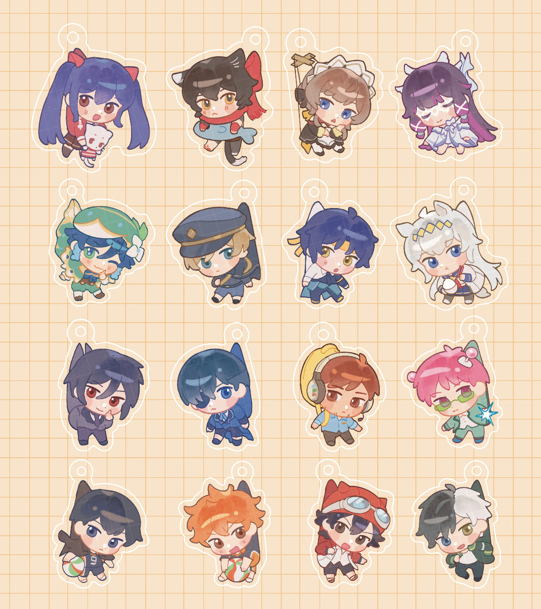 “Paku please draw __!” Ballot Charms Set 3