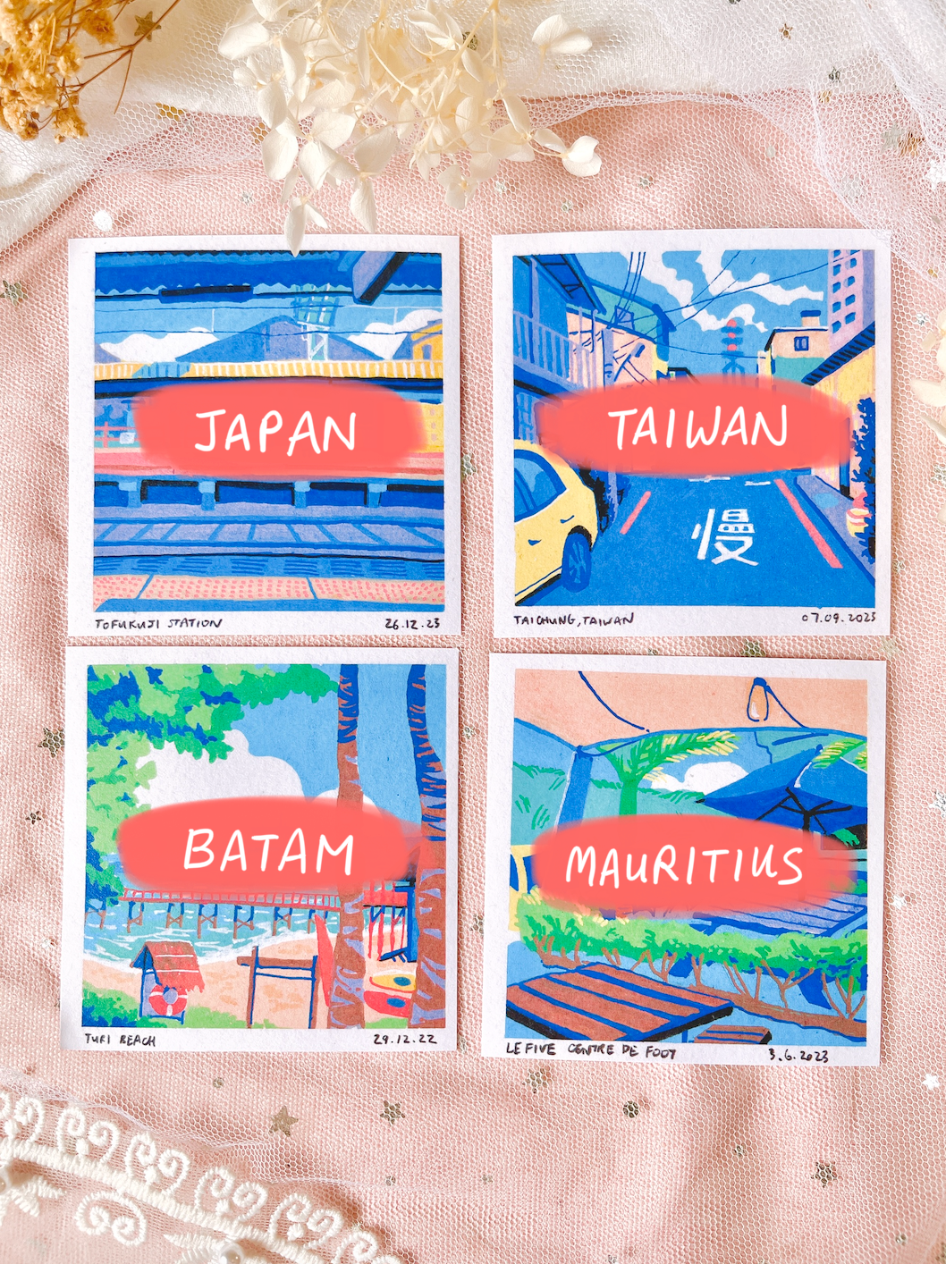 Original Posca Mini Prints (International Set)