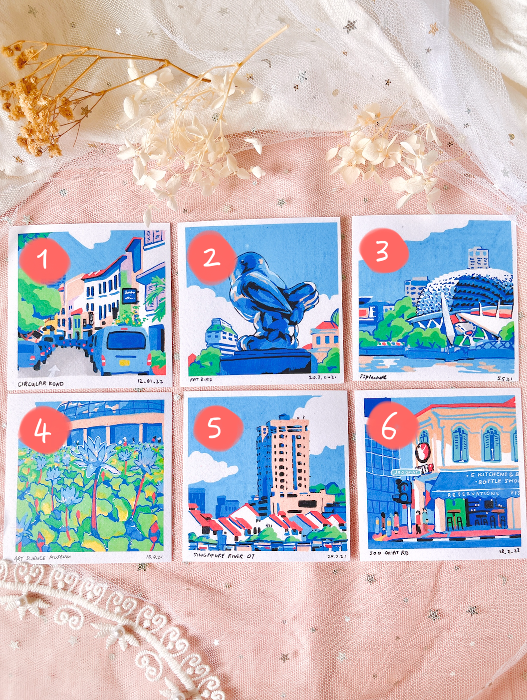 Original Posca Mini Prints (Singapore Set!)