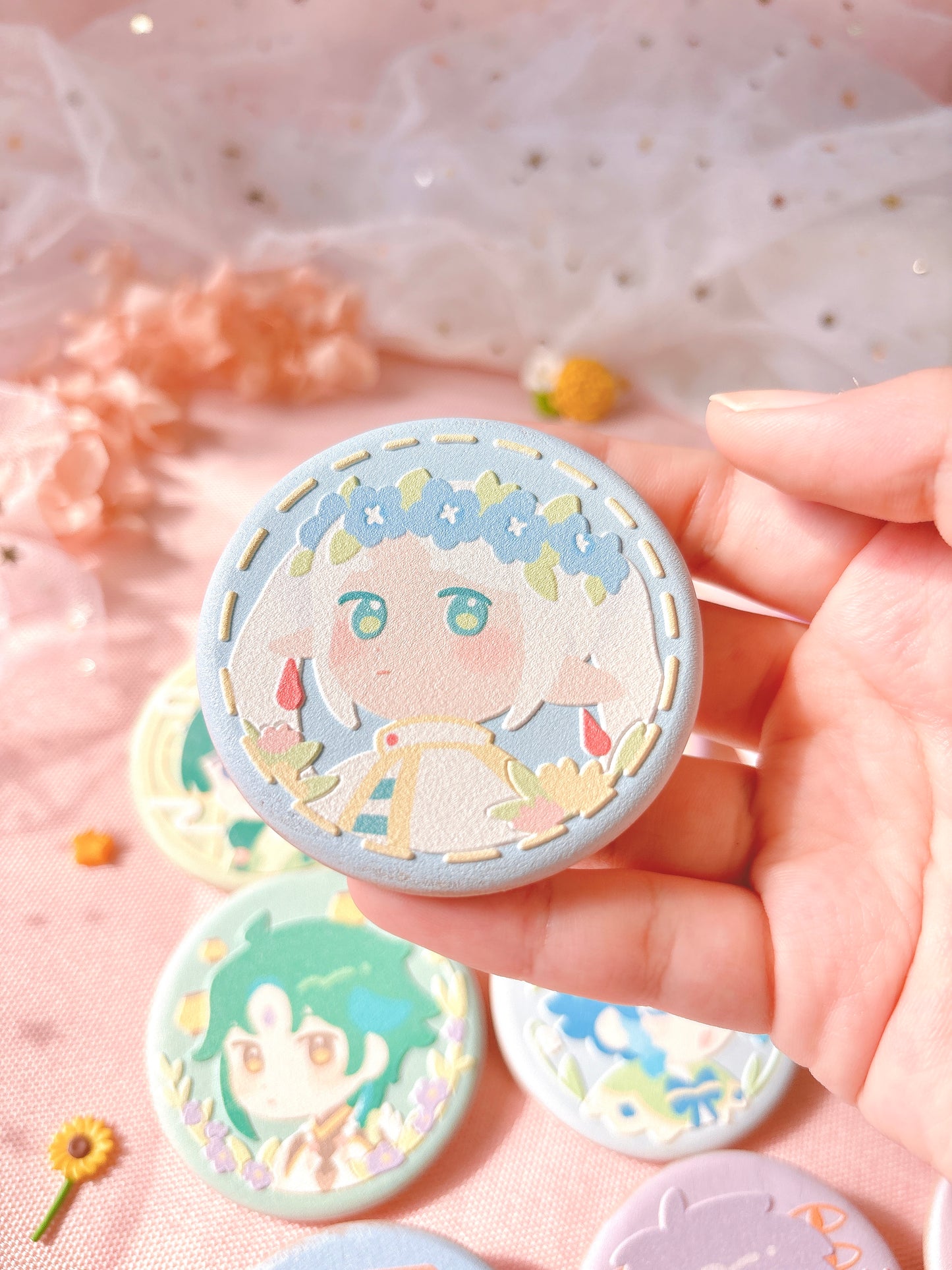 [PREORDER] Biscuit Wood Badges (SHIPS JUNE)