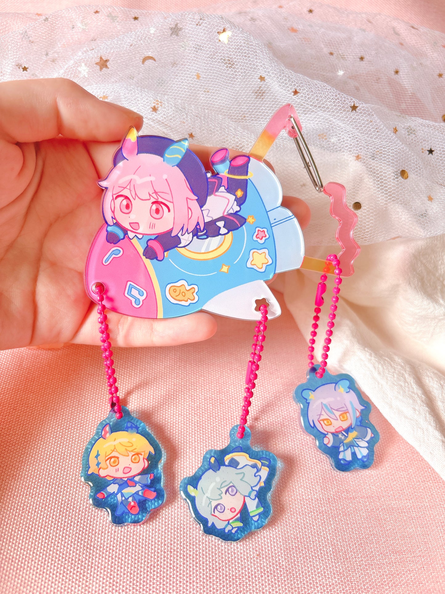 [PREORDER] Proseka Carabiner and Gummy charms set! (SHIPS JUNE)