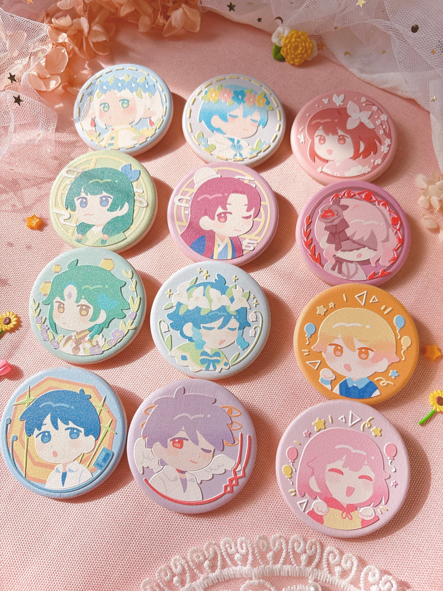[PREORDER] Biscuit Wood Badges (SHIPS JUNE)