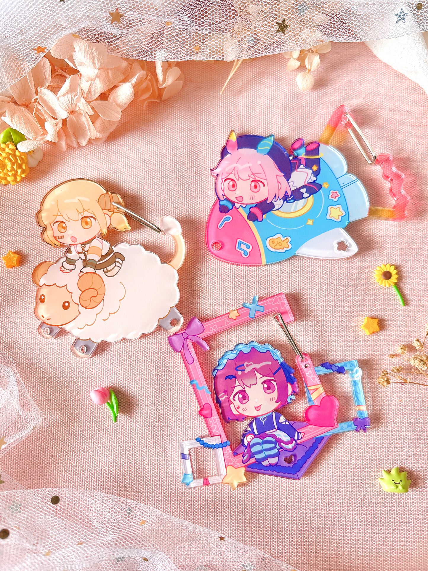 [PREORDER] Proseka Carabiner and Gummy charms set! (SHIPS JUNE)