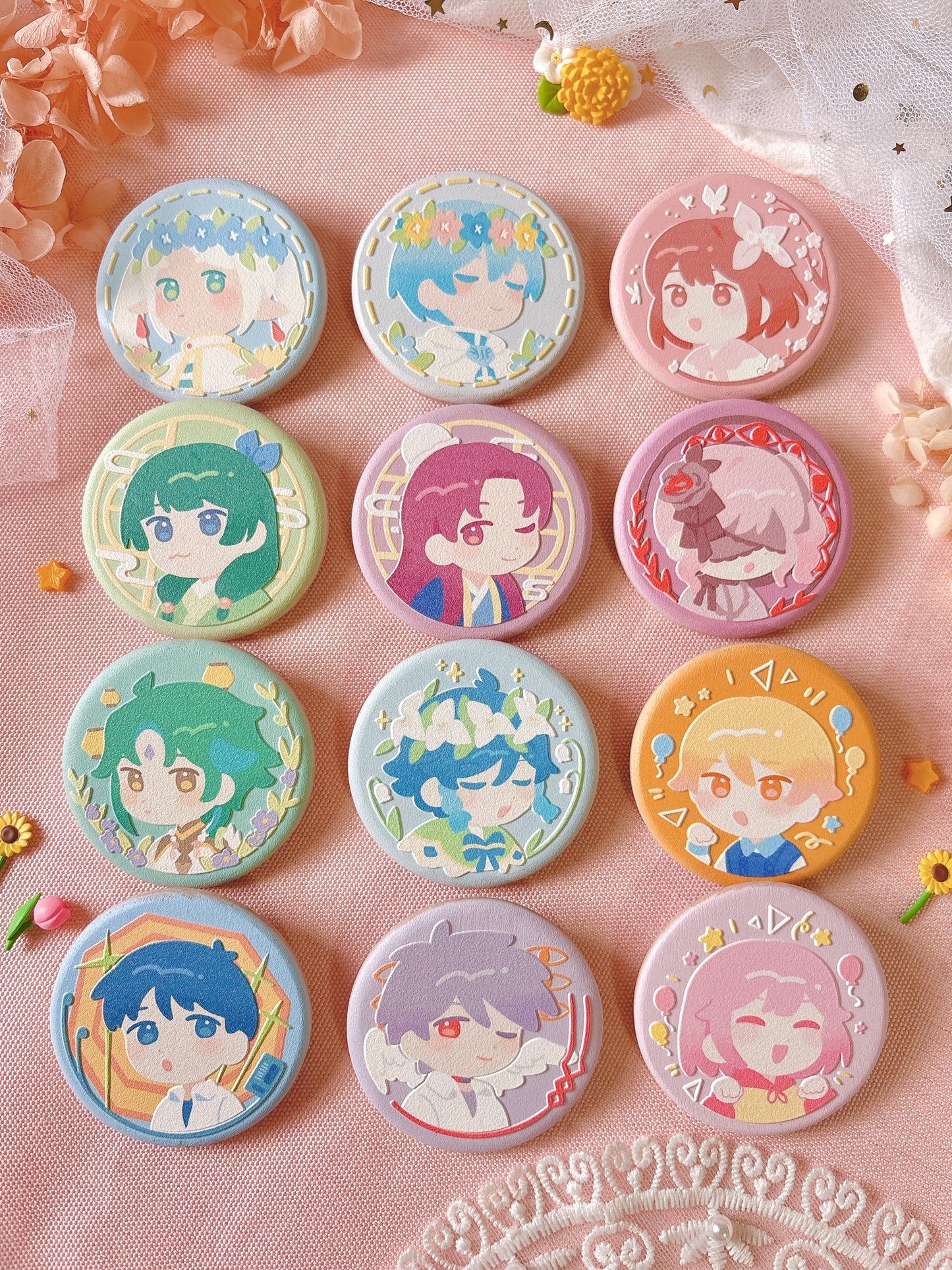 [PREORDER] Biscuit Wood Badges (SHIPS JUNE)