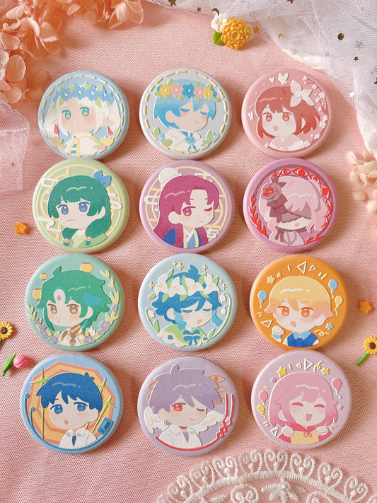[PREORDER] Biscuit Wood Badges (SHIPS JUNE)