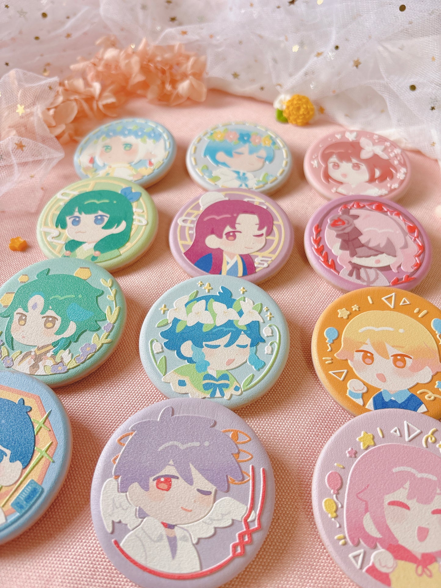 [PREORDER] Biscuit Wood Badges (SHIPS JUNE)