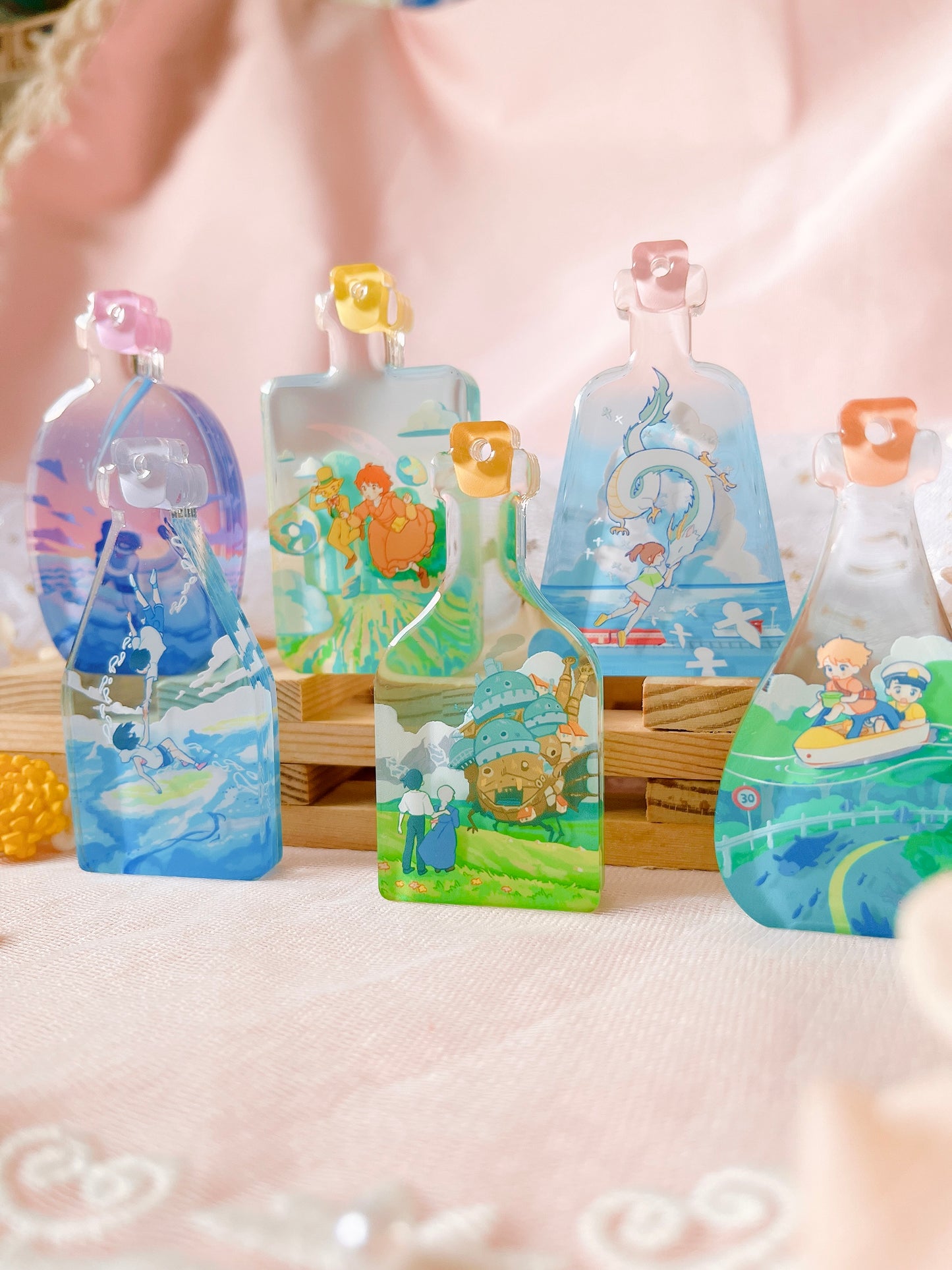 Anime Bottle Charms