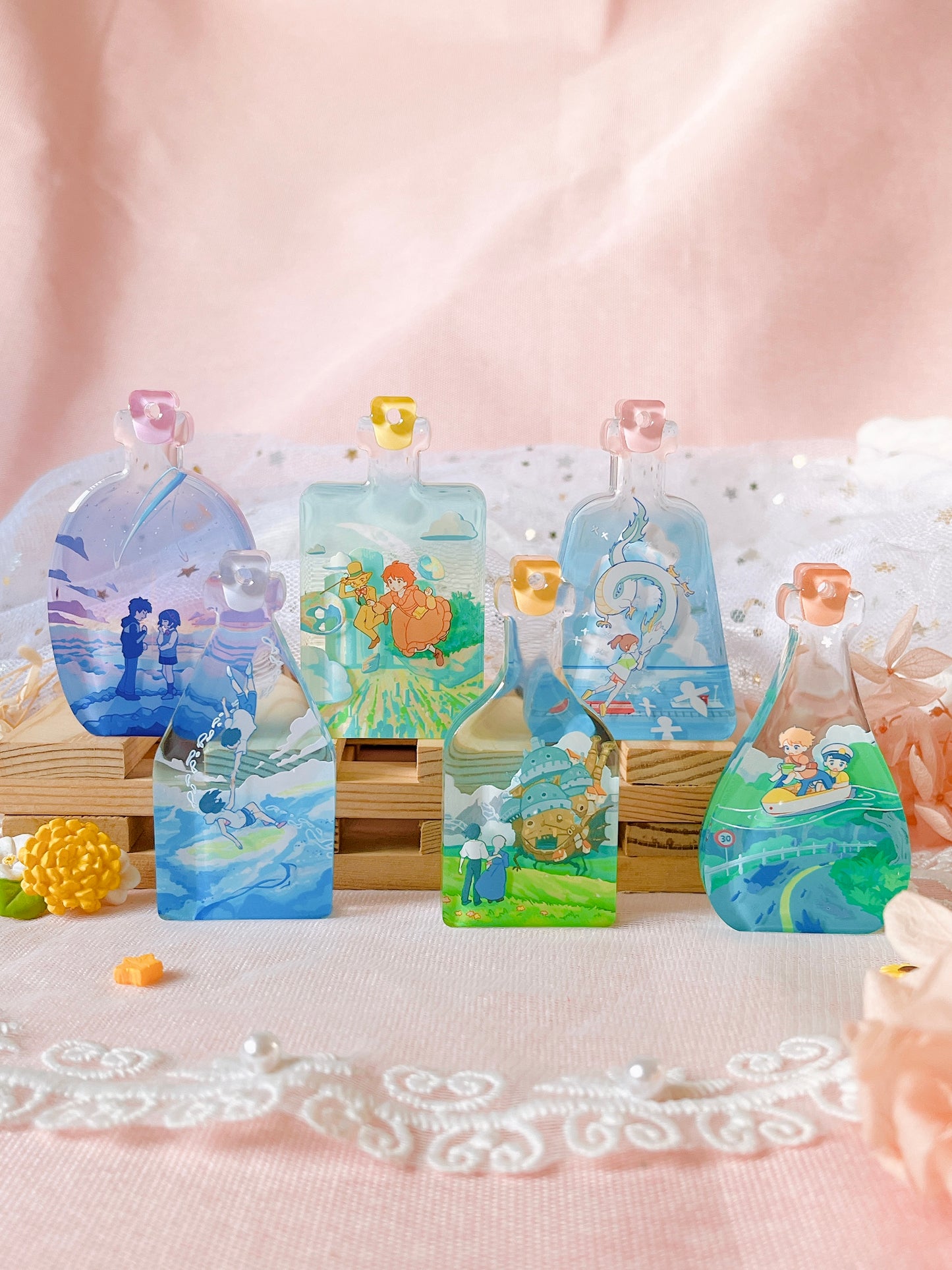 Anime Bottle Charms
