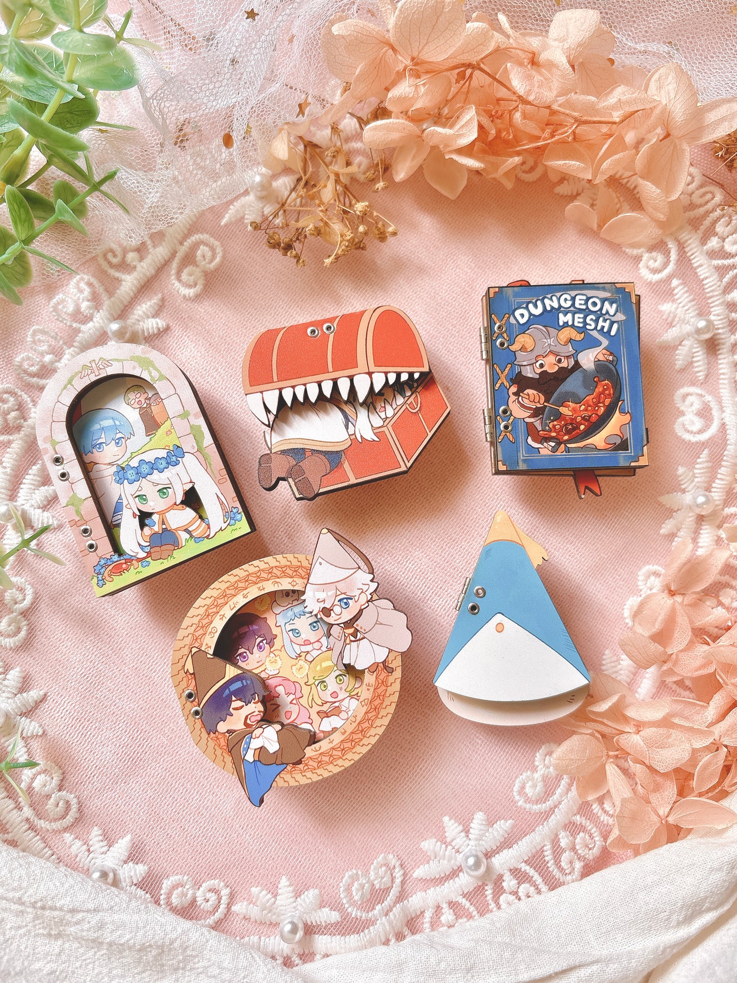 [PREORDER] Fantasy Big 3 Hinged Wooden Pins (SHIPS SEPT)