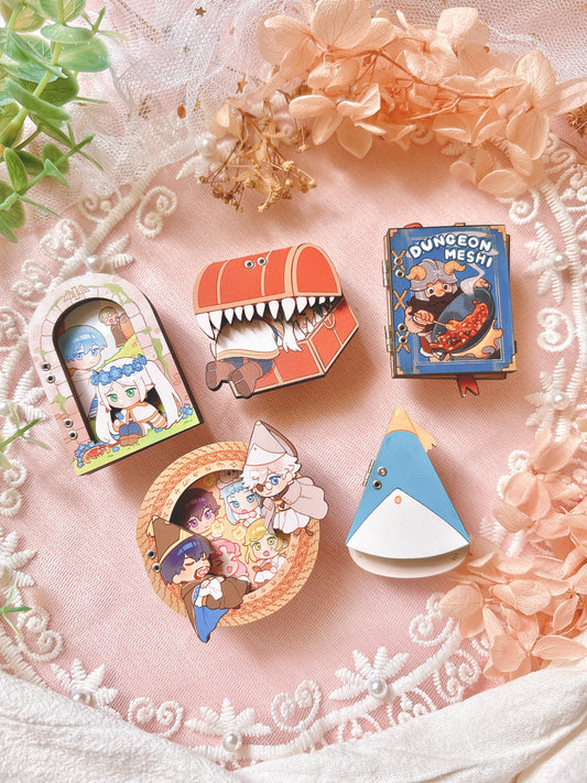 [PREORDER] Fantasy Big 3 Hinged Wooden Pins (SHIPS SEPT)